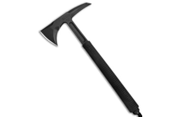 Image of RMJ Tactical S13 Shrike 14.25in Tomahawk Axe, Gray, Rubber, Black Handle, Black/Gray, 14.25 inch, BHQ-88582