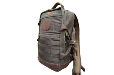 Image of Roaring Fire Dagen Waxed Canvas Backpack, Rustic Brown, 15.75x11.8x3.94 inch, RF-Wax Pack-OD
