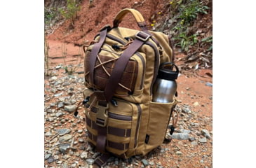 Image of Roaring Fire Slingshot Waxed Canvas Sling Pack, Brown, RF-Slingshot-Waxed Canvas