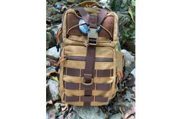 Image of Roaring Fire Slingshot Waxed Canvas Sling Pack, Brown, RF-Slingshot-Waxed Canvas