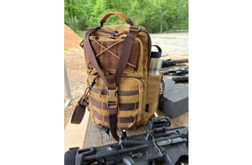 Image of Roaring Fire Slingshot Waxed Canvas Sling Pack, Brown, RF-Slingshot-Waxed Canvas