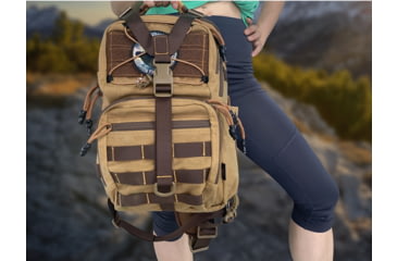 Image of Roaring Fire Slingshot Waxed Canvas Sling Pack, Brown, RF-Slingshot-Waxed Canvas