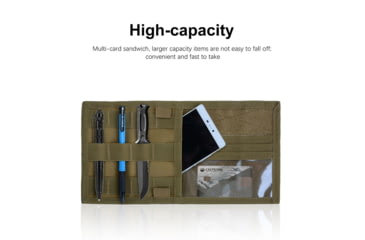 Image of Roaring Fire Tactical Car Visor Panel Organizer, FDE, 6.3x11.8 inch, RF125DT