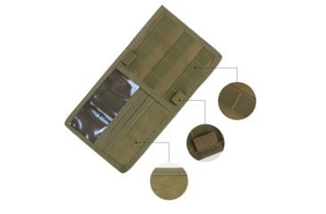Image of Roaring Fire Tactical Car Visor Panel Organizer, FDE, 6.3x11.8 inch, RF125DT