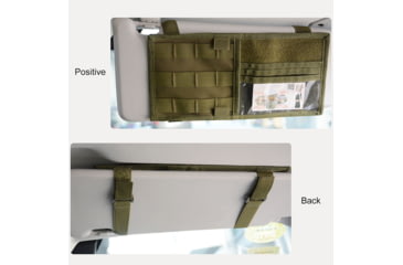 Image of Roaring Fire Tactical Car Visor Panel Organizer, FDE, 6.3x11.8 inch, RF125DT