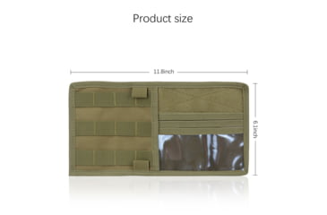 Image of Roaring Fire Tactical Car Visor Panel Organizer, FDE, 6.3x11.8 inch, RF125DT