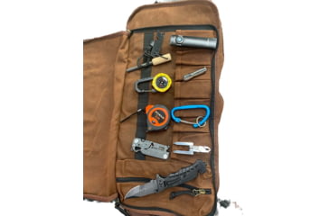 Image of Roaring Fire The Pack Mule Mini Tool Roll Bag, Brown, One Size, RF-The Pack Mule Mini-Brown