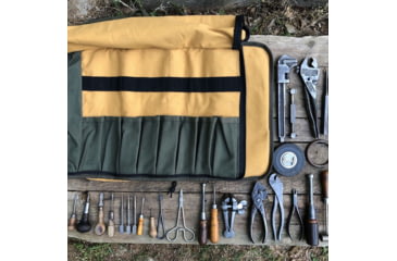 Image of Roaring Fire The Pack Mule Versatile Double-sided Tool Roll Bag, Orange, 24.8x13 inch, RF-TB PRO-YW