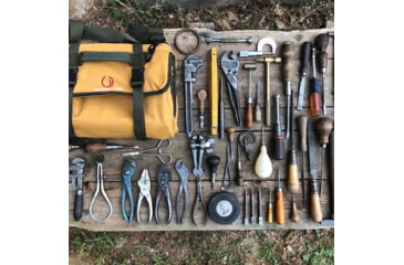 Image of Roaring Fire The Pack Mule Versatile Double-sided Tool Roll Bag, Orange, 24.8x13 inch, RF-TB PRO-YW