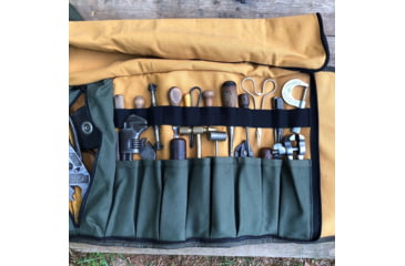 Image of Roaring Fire The Pack Mule Versatile Double-sided Tool Roll Bag, Orange, 24.8x13 inch, RF-TB PRO-YW