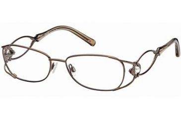Image of Roberto Cavalli RC0631 Eyeglass Frames - Shiny Dark Brown Frame Color, Smoke Lens Color