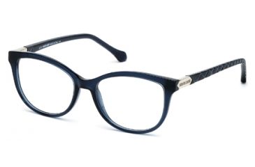 Image of Roberto Cavalli RC0752 Eyeglass Frames - Shiny Blue Frame Color