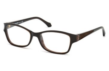 Image of Roberto Cavalli RC0759 Eyeglass Frames - Shiny Dark Brown Frame Color