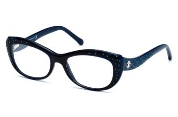 Image of Roberto Cavalli RC0767 Eyeglass Frames - Shiny Blue Frame Color