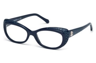 Image of Roberto Cavalli RC0780 Eyeglass Frames - Shiny Blue Frame Color