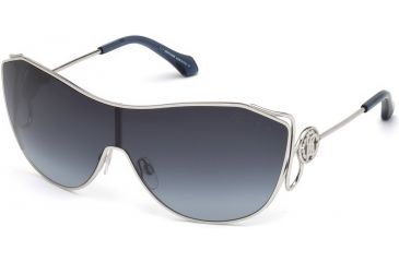 Image of Roberto Cavalli RC1061 Sunglasses - Shiny Palladium Frame Color, Gradient Blue Lens Color