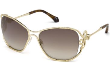 Image of Roberto Cavalli RC1074 Sunglasses - Gold Frame Color, Brown Mirror Lens Color
