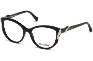 Image of Roberto Cavalli RC5055 Eyeglass Frames - Shiny Black Frame Color, Shiny Black Lens Color