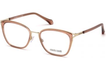 Image of Roberto Cavalli RC5071 Eyeglass Frames - Shiny Light Brown Frame Color, Shiny Light Brown Lens Color