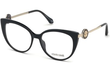 Image of Roberto Cavalli RC5075 Eyeglass Frames - Shiny Black Frame Color, Shiny Black Lens Color