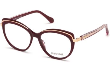 Image of Roberto Cavalli RC5077 Eyeglass Frames - Shiny Bordeaux Frame Color, Shiny Bordeaux Lens Color