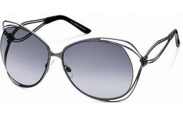 Image of Roberto Cavalli RC527S Sunglasses - Shiny Gun Metal Frame Color, Gradient Smoke Lens Color