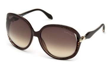 Image of Roberto Cavalli RC732S Sunglasses - Dark Brown / Black Frame Color, Brown Mirror Lens Color