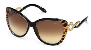 Image of Roberto Cavalli RC736S Sunglasses - Black Leopard Frame Color