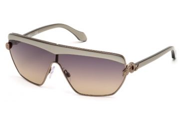 Image of Roberto Cavalli RC749S Sunglasses - Shiny Light Bronze Frame Color, Gradient Smoke Lens Color