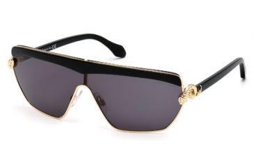 Image of Roberto Cavalli RC749S Sunglasses - Shiny Rose Gold Frame Color, Gradient Smoke Lens Color