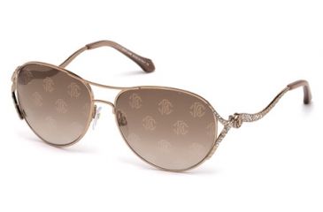 Image of Roberto Cavalli RC886S Sunglasses - Shiny Light Brown Frame Color, Gradient Brown Lens Color
