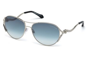 Image of Roberto Cavalli RC886S Sunglasses - Shiny Palladium Frame Color, Gradient Blue Lens Color