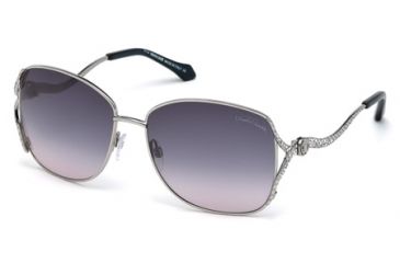 Image of Roberto Cavalli RC887S Sunglasses - Shiny Palladium Frame Color, Gradient Smoke Lens Color