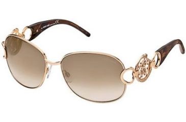 Image of 28F: Roberto Cavalli Aquamarina Rx Sunglasses, Brown Gold Frame