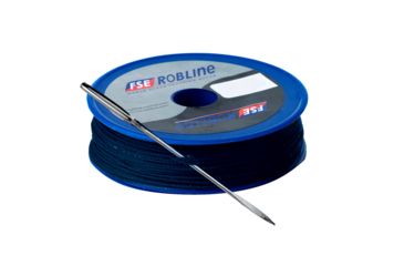 Image of Robline Waxed Tackle Yarn Whipping Twine Kit w/Needle - Dark Navy Blue - 0.8mm x 80M 55402