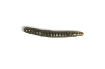 Image of Roboworm Ned Worm 3in, Green Pumpkin Black Flake, N3-FFFB