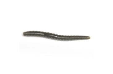 Image of Roboworm Ned Worm, 5in, 6 pack, Green Pumpkin Black Flake, N5-FFFB