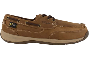 Image of Rockport Sailing Club Steel Toe Boat Shoe - Mens, Wide, Brown, 5.5, 690774393677