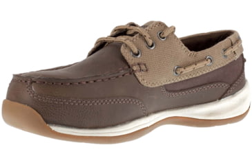 Image of Rockport Sailing Club Work Shoe - Womens, Brown/Tan, 6, Wide, 690774466289