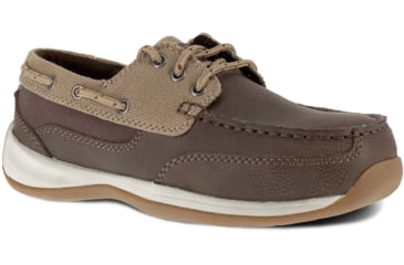 Image of Rockport Sailing Club Work Shoe - Womens, Brown/Tan, 6, Wide, 690774466289