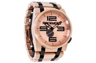Image of Rockwell Time 50mm Rose Gold Case/ Black Dial Mens Watch FF107