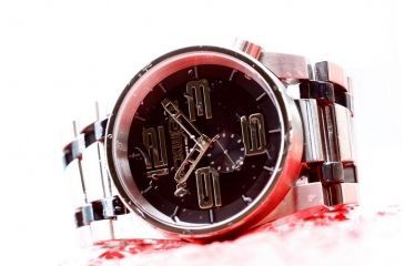 Image of Rockwell Time 50mm Silver Case/Black Dial Mens Watch FF102