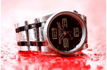 Image of Rockwell Time 50mm Silver Case/Black Dial Mens Watch FF102