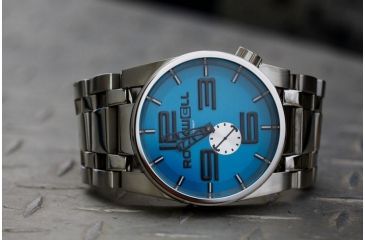 Image of Rockwell Time 50mm Silver Case/Blue Dial Mens Watch FF111