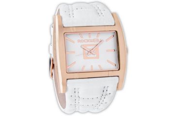 Image of Rockwell Time Apostle White Leather Case/Rose Gold Dial Mens Watch AP114