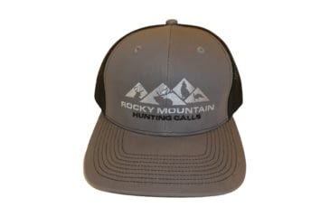 Image of Rocky Mountain Hunting Calls Snapback Trucker Hat, Black/Gray, 706