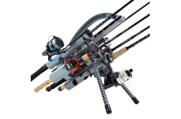 Image of Rod-Runner Pro Fishing Rod Caddy, Carries up to 5 Rods, Gray, #RRP5-G