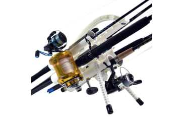 Image of Rod-Runner Pro Fishing Rod Caddy, Carries up to 5 Rods, White, #RRP5-W