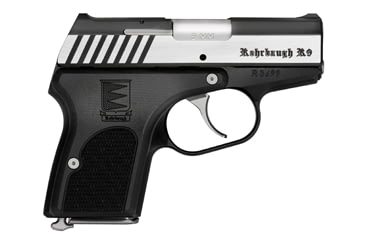 Image of Rohrbaugh R9S-Stealth-Elite Pistol, 9mm Luger, 2.9in barrel, 7075-T651 aluminum frame, Hogue G10 composite grip, locked breech semi-automatic, fixed, 6 round magazine, R9S SH EL-9MM-2.9-1-FRRMPG