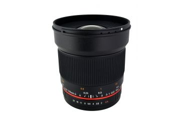 Image of Rokinon 16mm F2.0 Ultra Wide Angle Camera Lens for Samsung NX Mount, Black 16M-NX